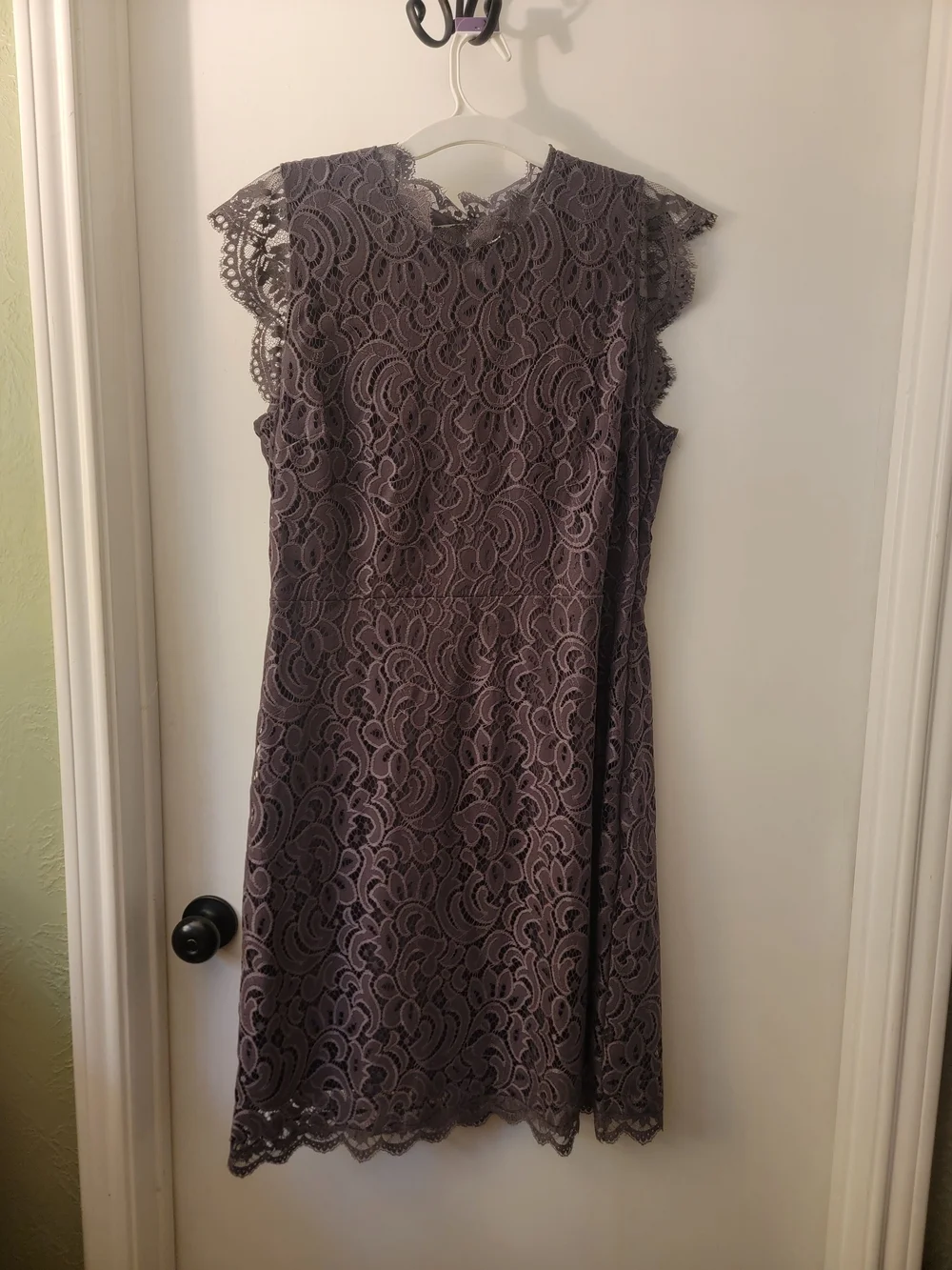 Xhilaration Lace Midi Dress in Dusty Purple